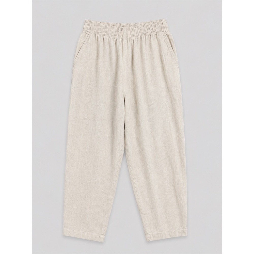 Old Navy Womens Linen Pants Small Coastal Euro Summer Fisherman Minimalist